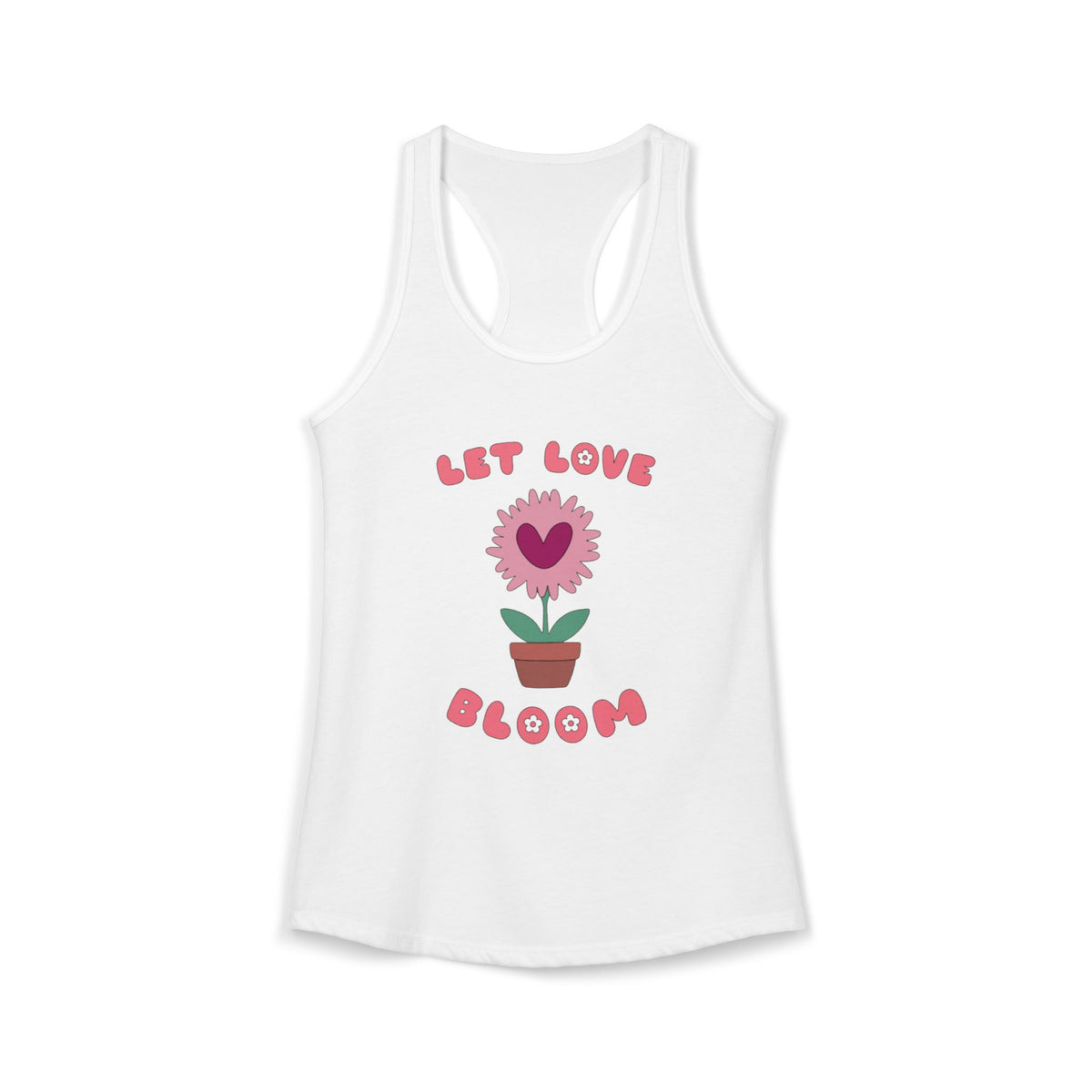 Let Love Bloom Women's Racerback Tank