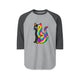 The Black Cat Changing Colors 3/4 Sleeve Jersey
