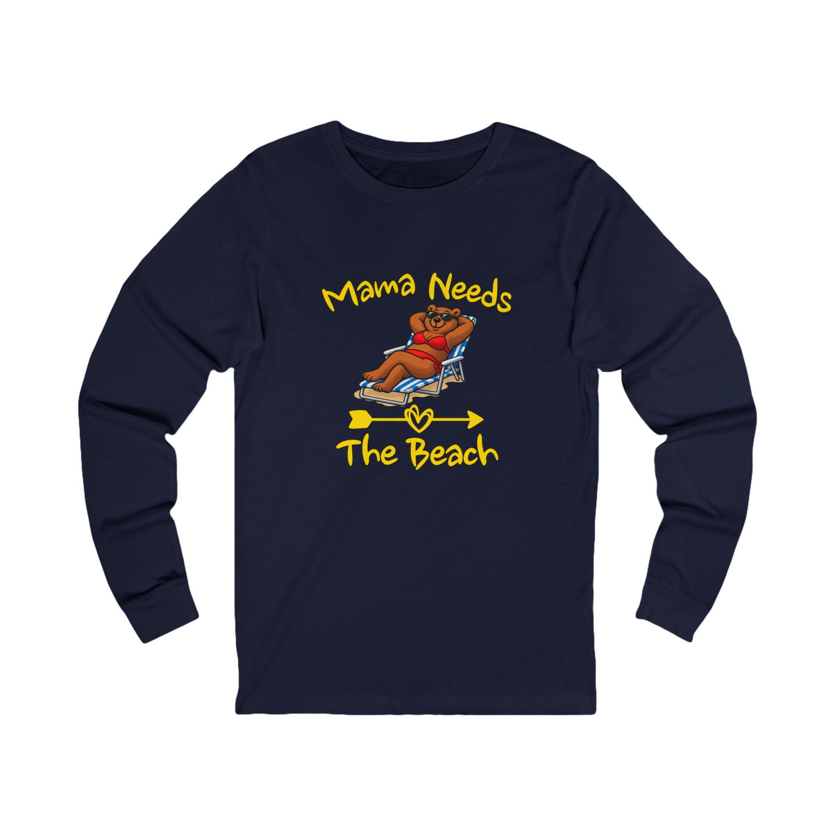 Mama Needs The Beach Long Sleeve T Shirt