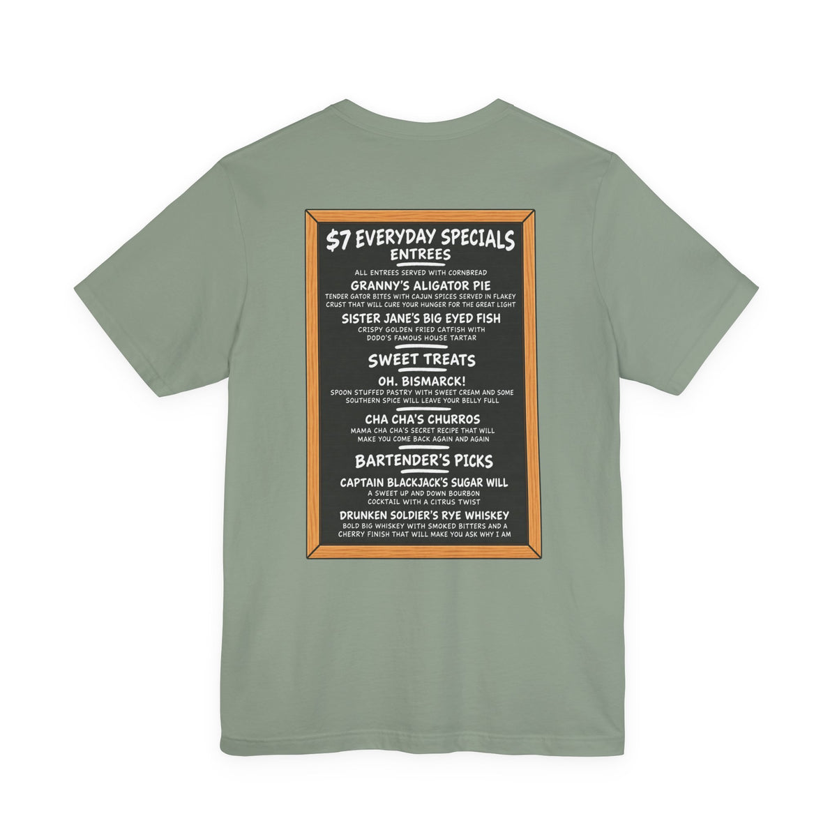 Jane's Louisiana Bayou Grille Unisex Short Sleeve T Shirt