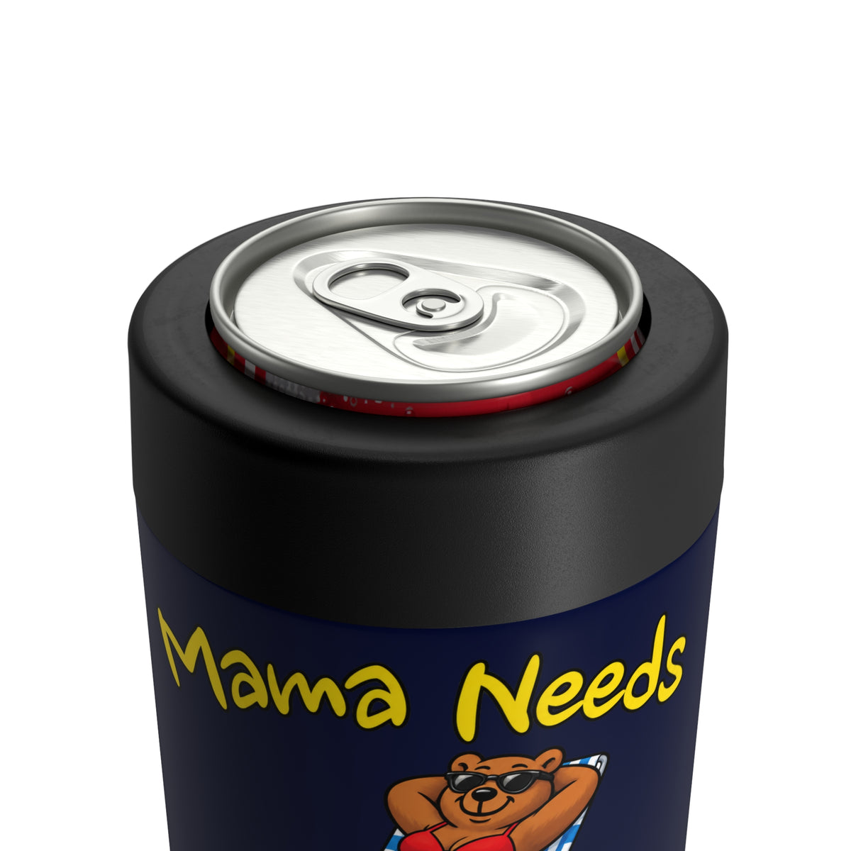 Mama Needs The Beach 12oz Can Holder