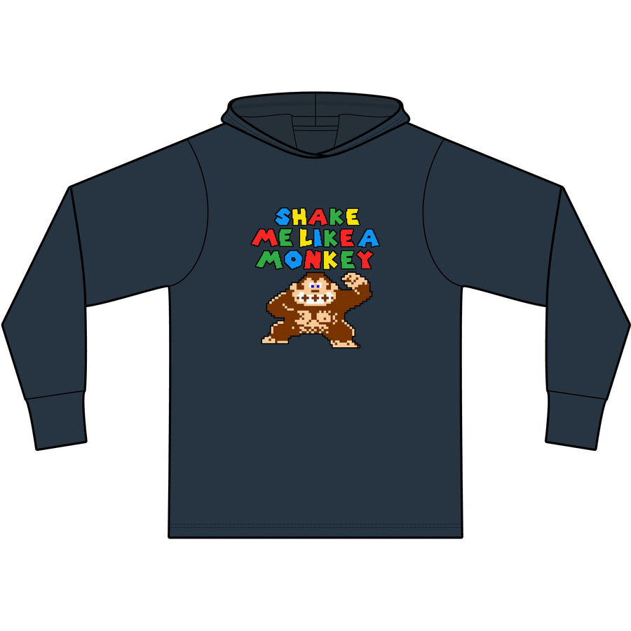 Shake Me Like A Monkey Long Sleeve Hooded T-Shirt