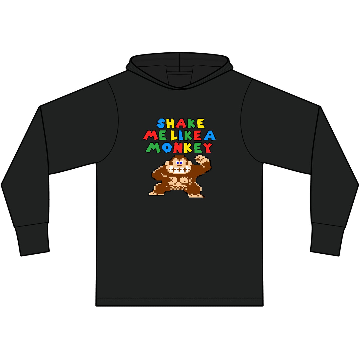 Shake Me Like A Monkey Long Sleeve Hooded T-Shirt