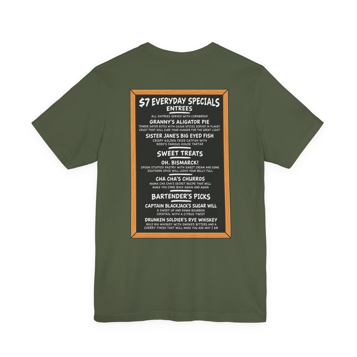 Jane's Louisiana Bayou Grille Unisex Short Sleeve T Shirt