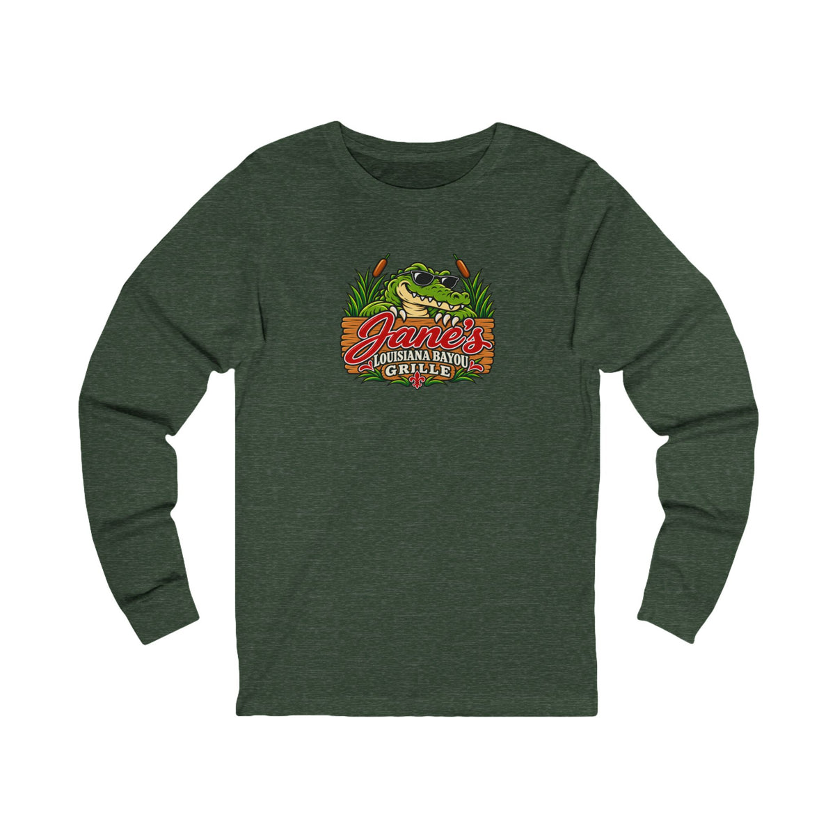 Jane's Louisiana Bayou Grille Long Sleeve T Shirt