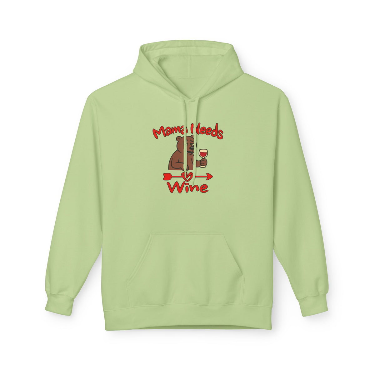 Mama Needs Wine Pullover Hoodie