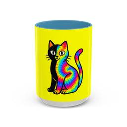 The Black Cat Changing Colors 15oz Coffee Mug