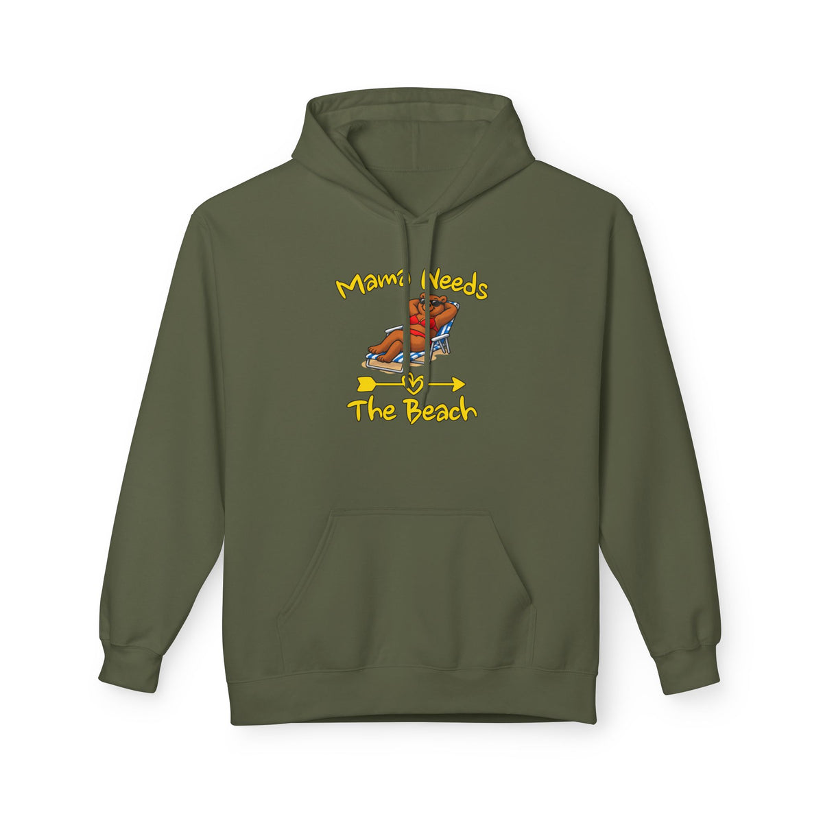Mama Needs The Beach Pullover Hoodie
