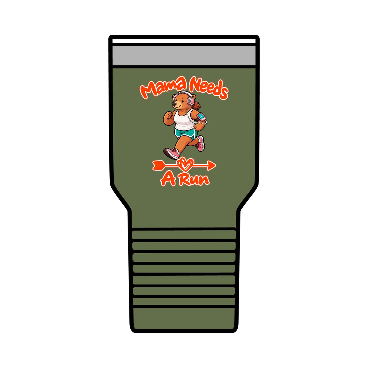 Mama Needs A Run 30oz Polar Camel Insulated Tumbler