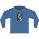 The Black Cat Changing Colors Long Sleeve Hooded T-Shirt