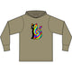 The Black Cat Changing Colors Long Sleeve Hooded T-Shirt