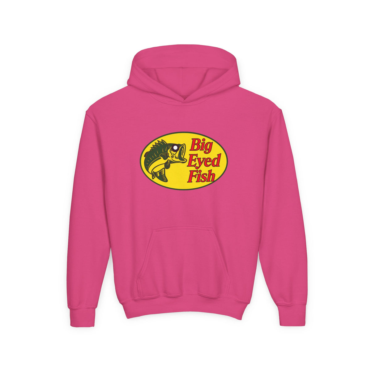 Big Bass Fish Youth Pullover Hoodie
