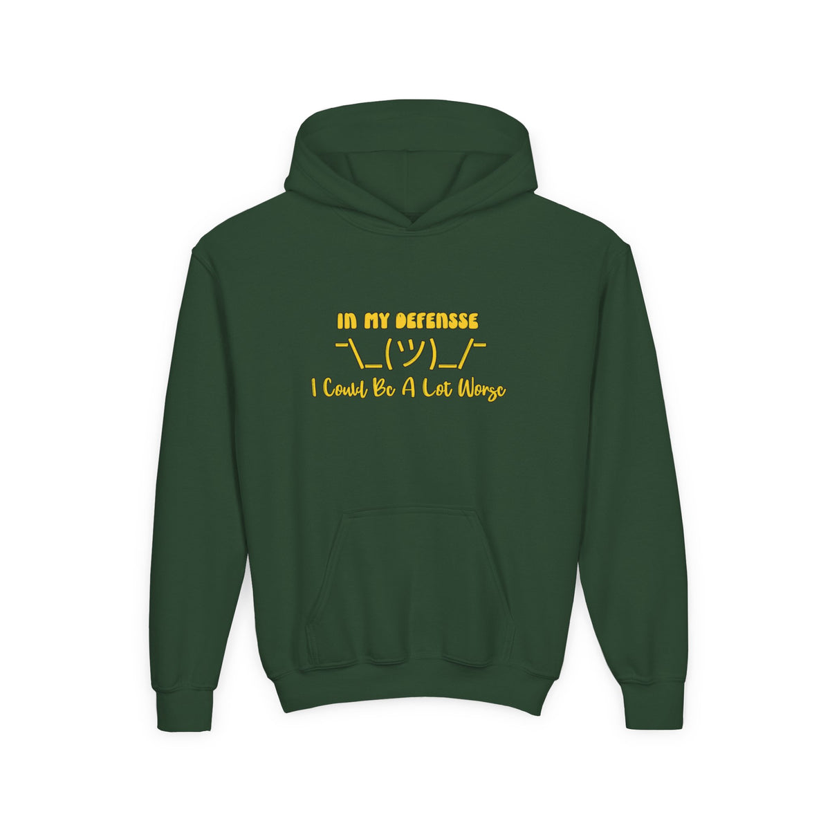 In My Defense... Youth Pullover Hoodie