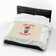 Let Love Bloom Velveteen Plush Blanket