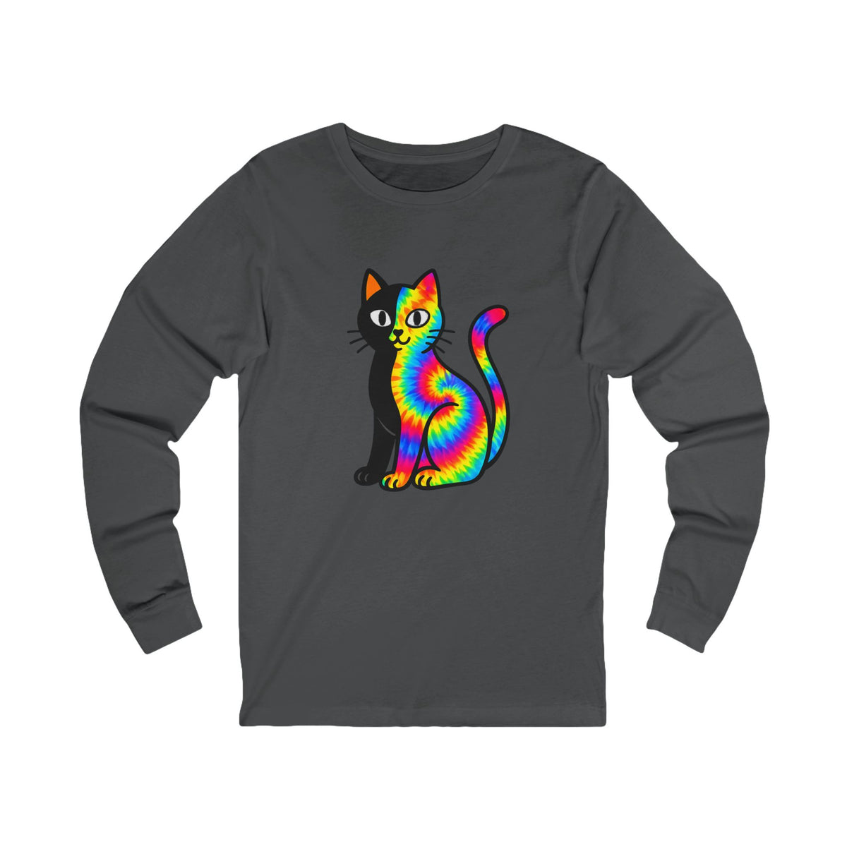 The Black Cat Changing Colors Long Sleeve T Shirt