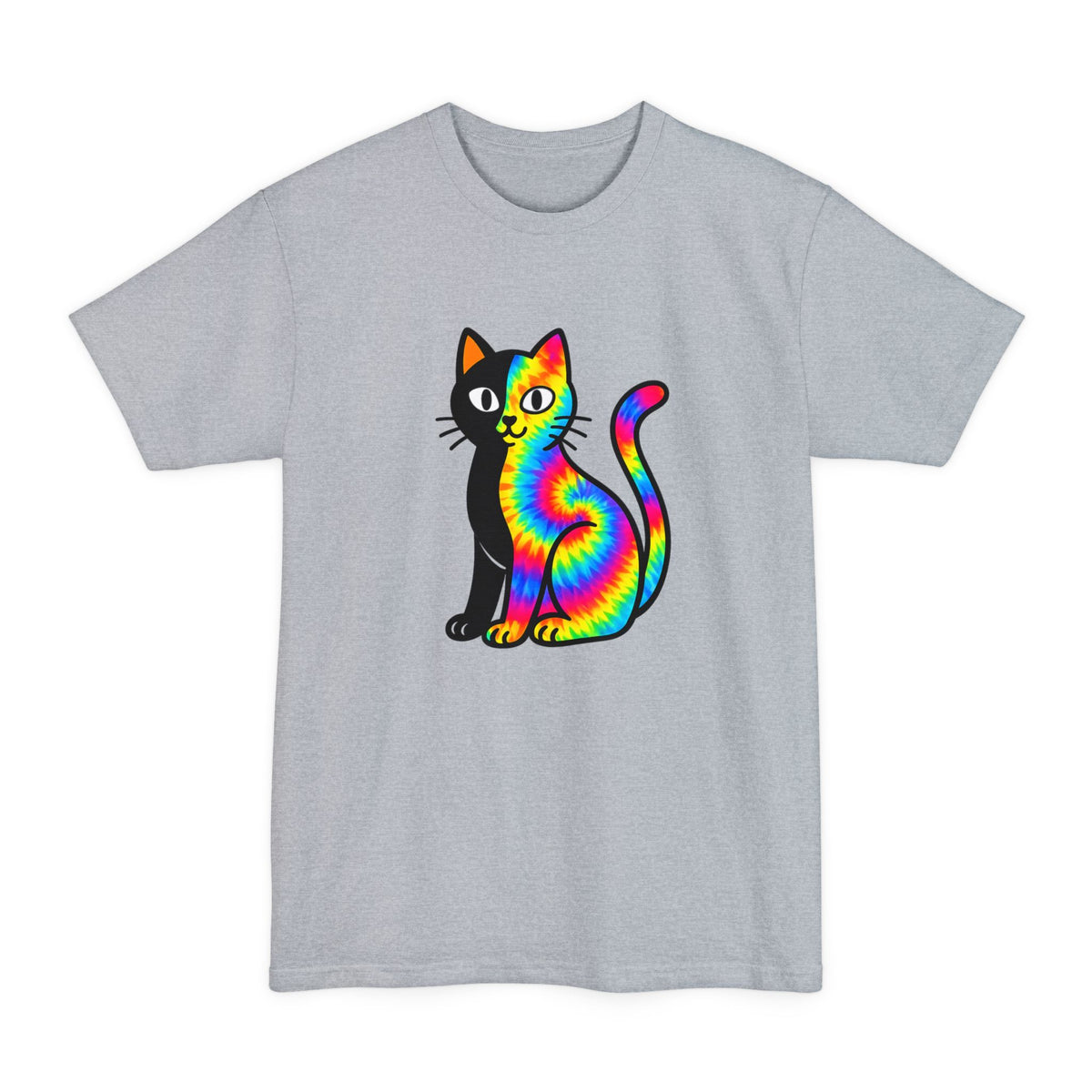 The Black Cat Changing Colors Tall T Shirt