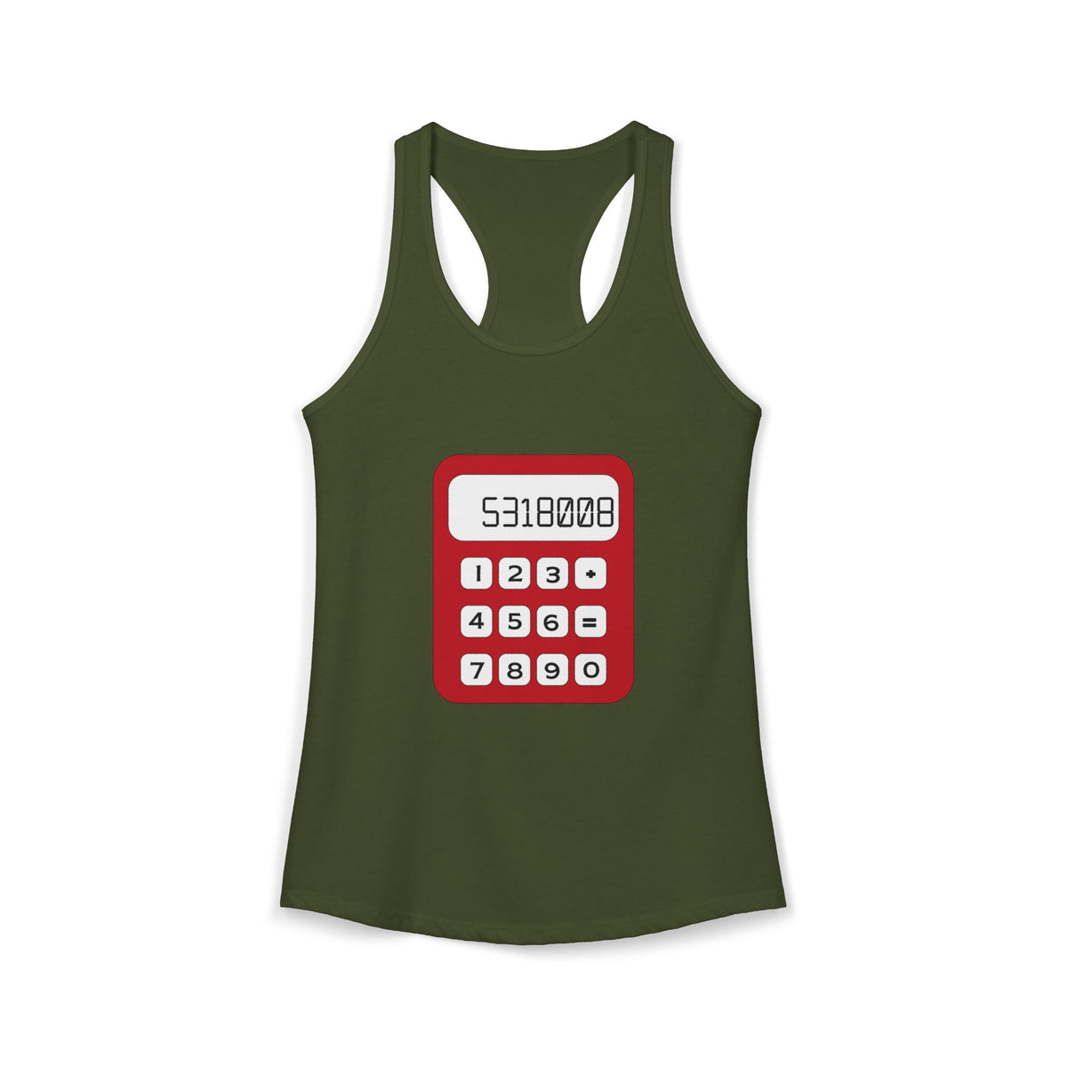 8th Grade Math Racerback Tank