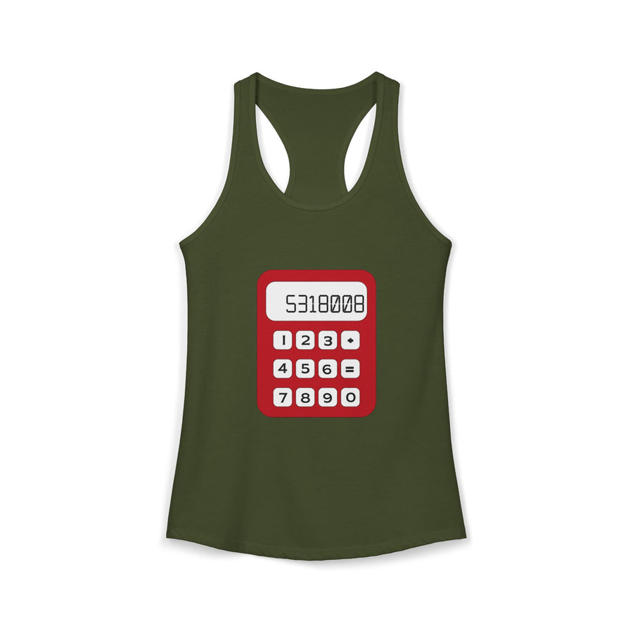 8th Grade Math Racerback Tank
