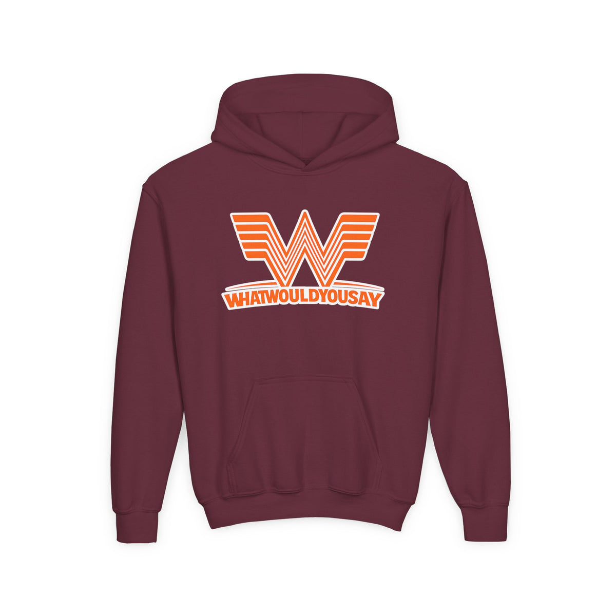 What Would You Say A Burger Youth Pullover Hoodie