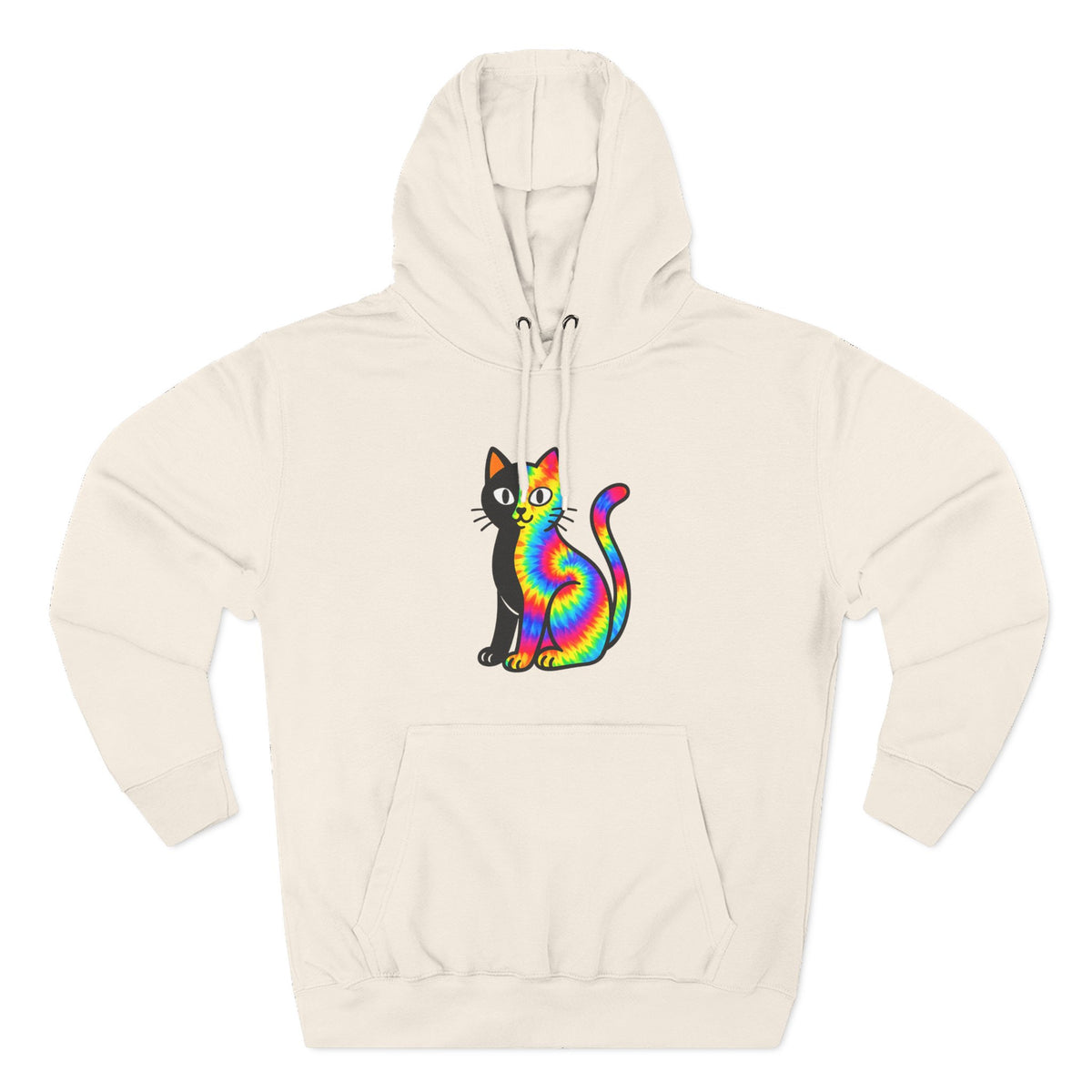 The Black Cat Changing Colors Pullover Hoodie