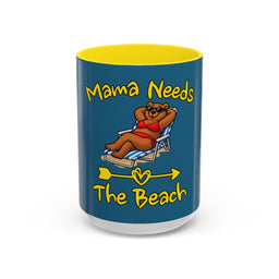 Mama Needs The Beach 15oz Coffee Mug