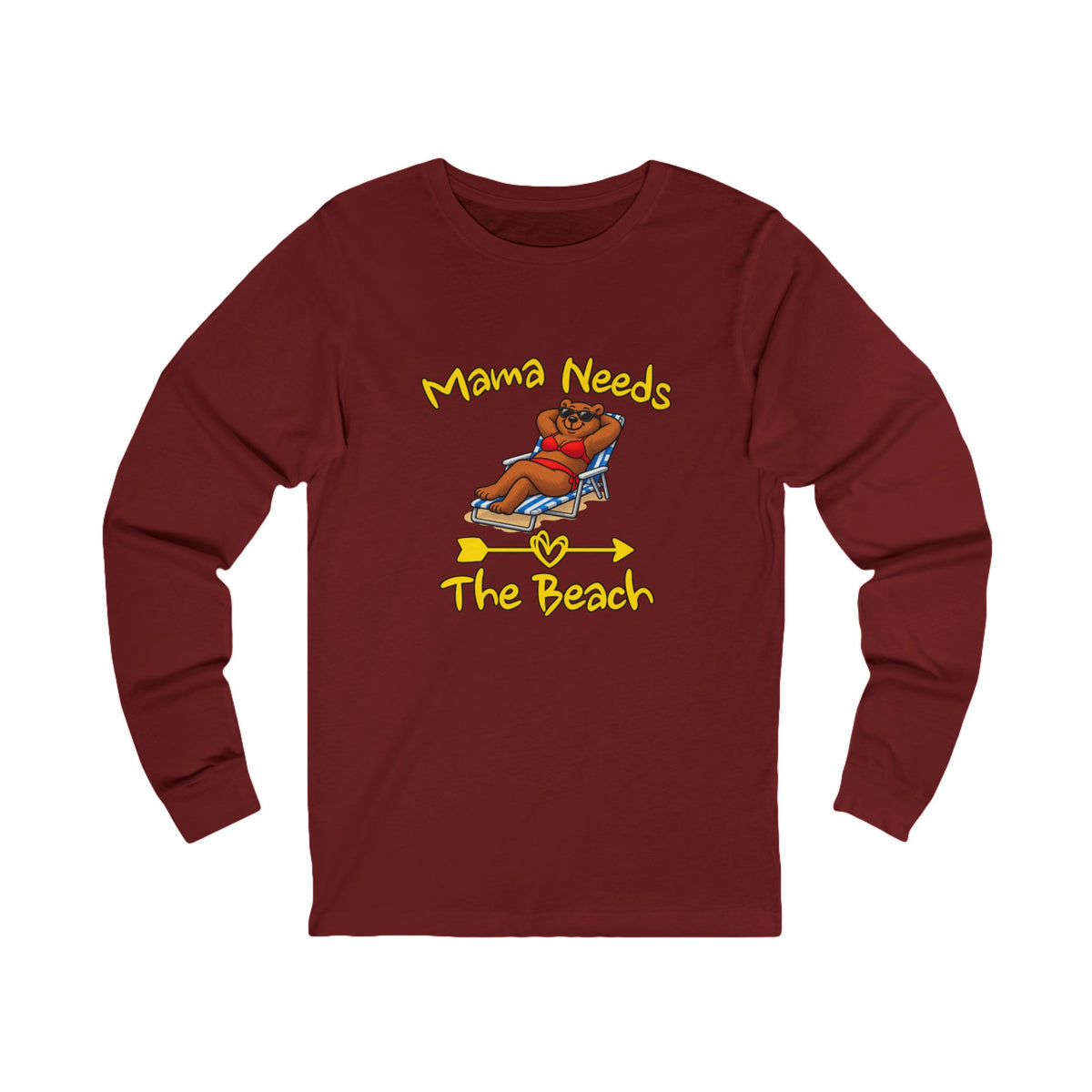 Mama Needs The Beach Long Sleeve T Shirt
