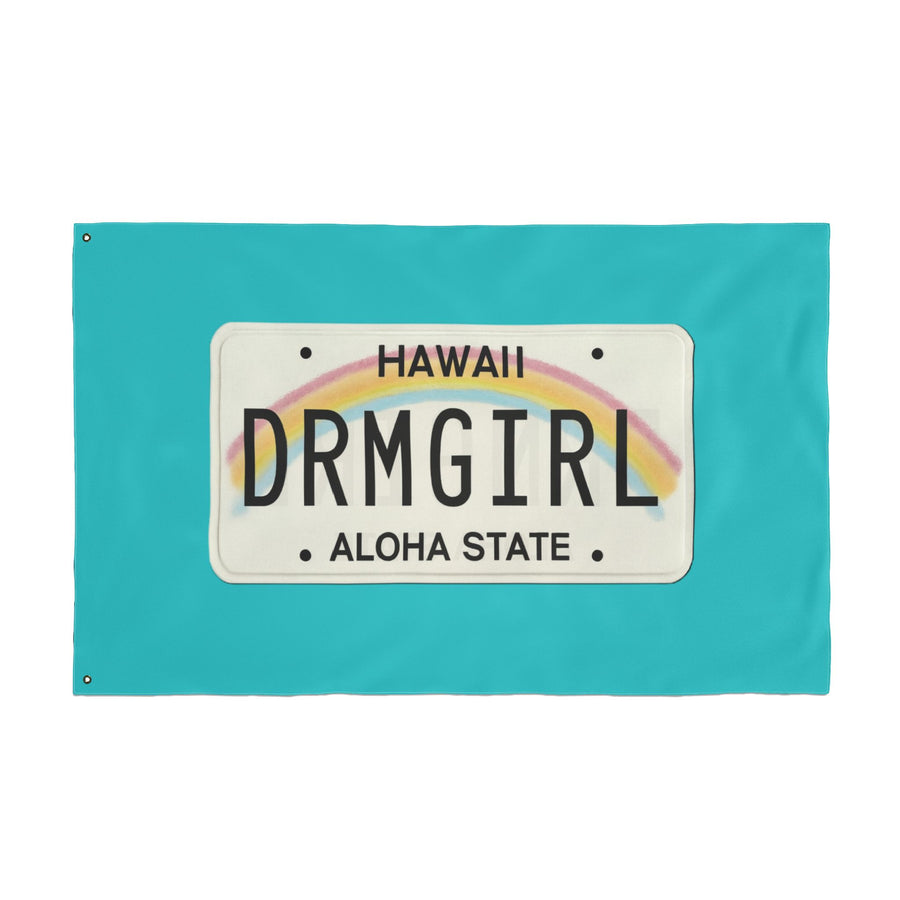Hawaiian Dreamgirl Double Sided Flag
