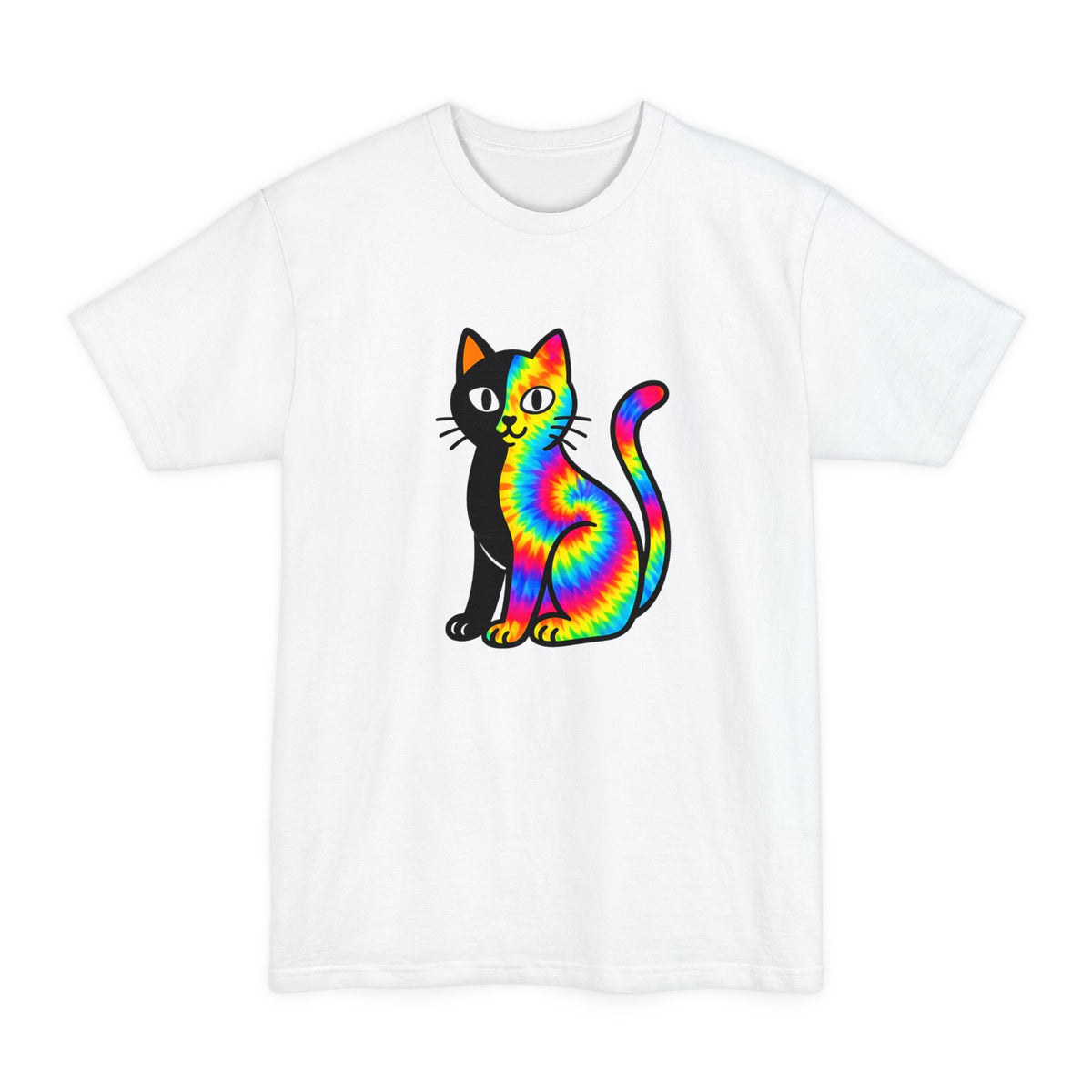 The Black Cat Changing Colors Tall T Shirt