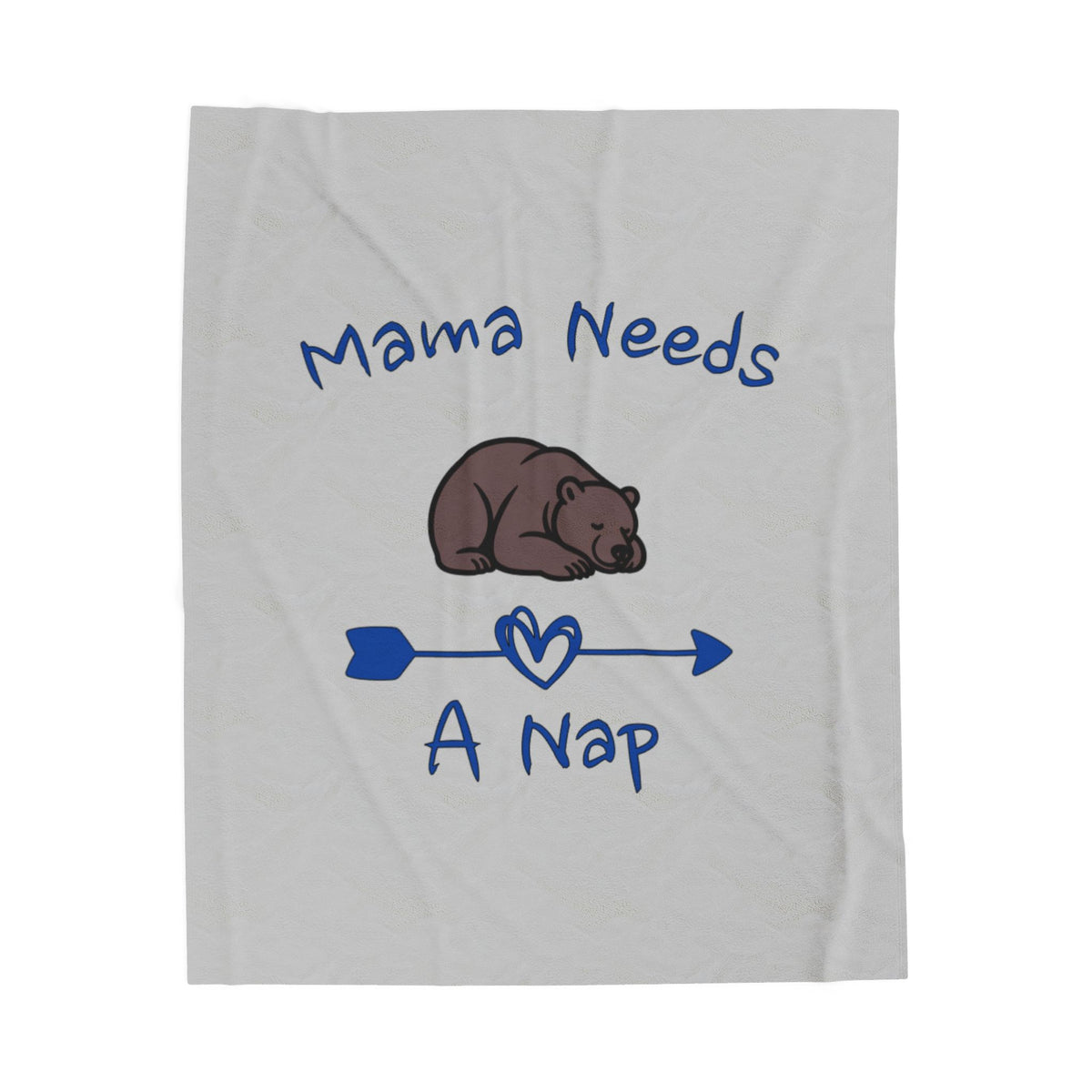 Mama Needs A Nap Velveteen Plush Blanket