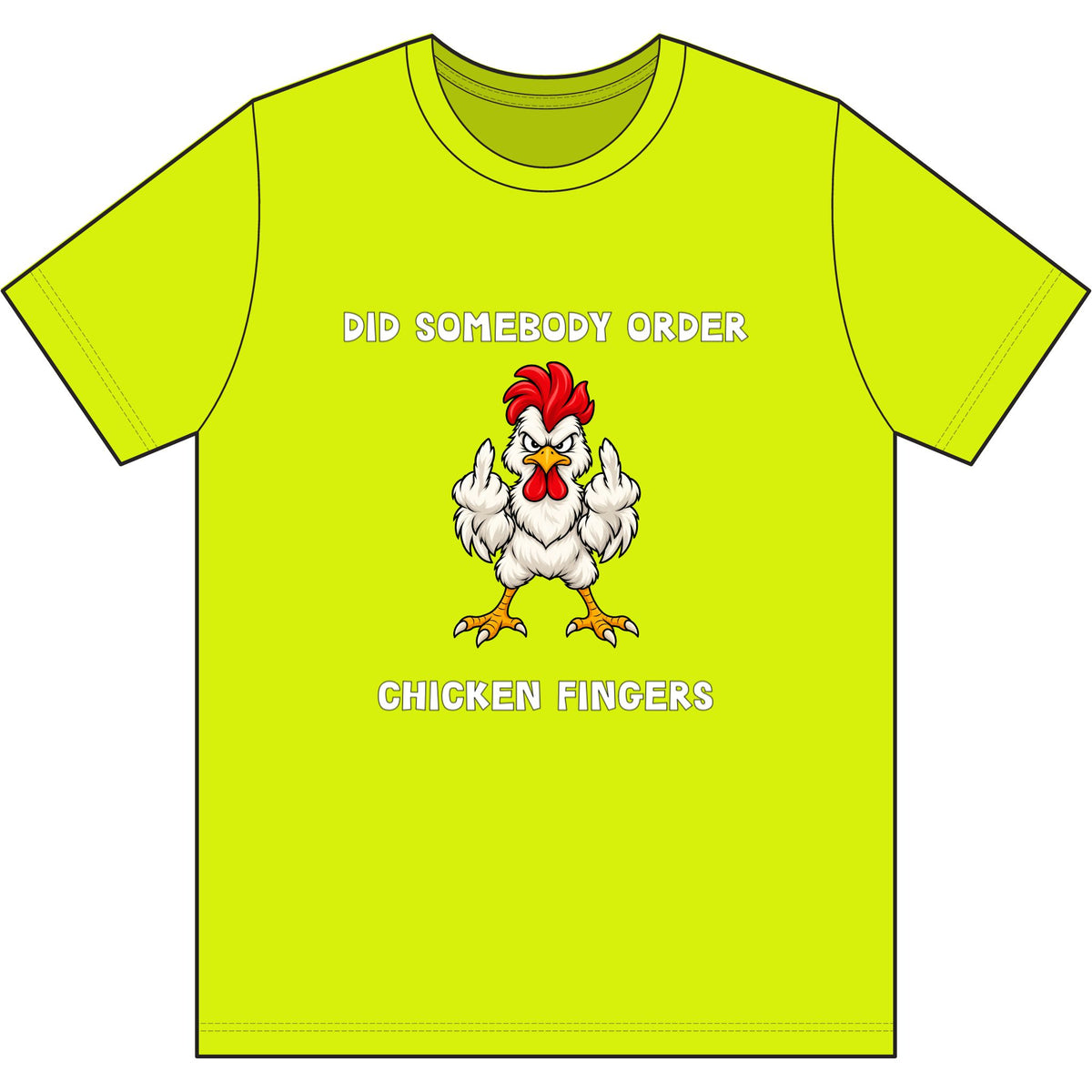 Chicken Fingers Dri Wick T Shirt
