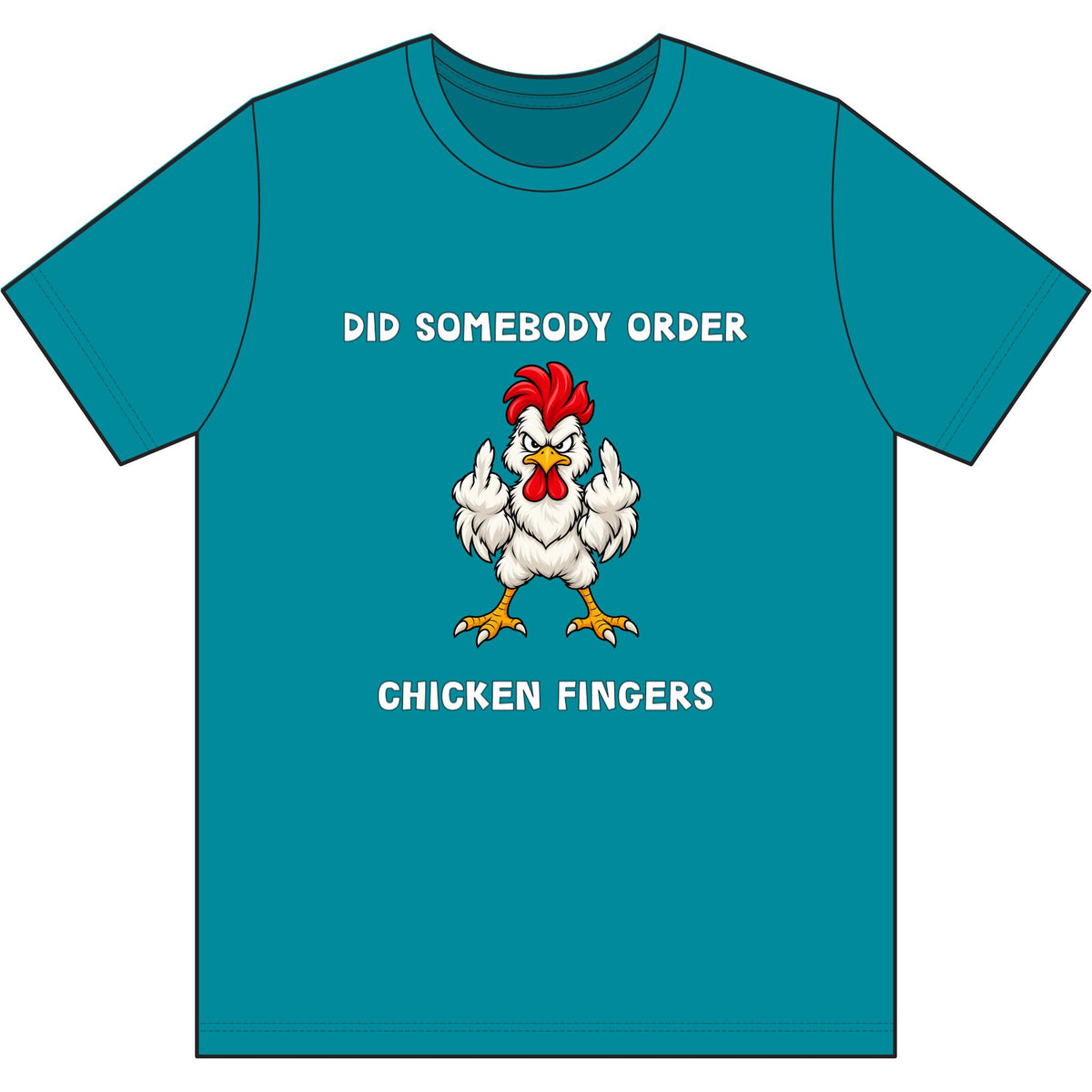 Chicken Fingers Dri Wick T Shirt