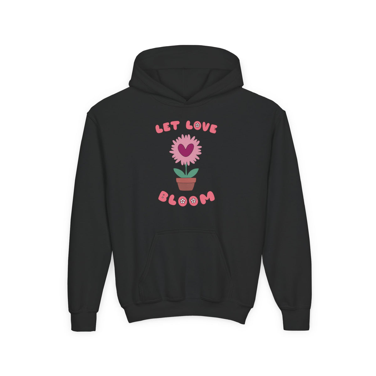 Let Love Bloom Youth Pullover Hoodie