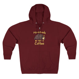Mama Needs Coffee Zip Hoodie
