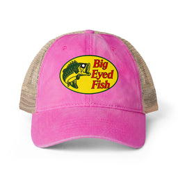 Big Bass Fish Mesh Back Mom Hat