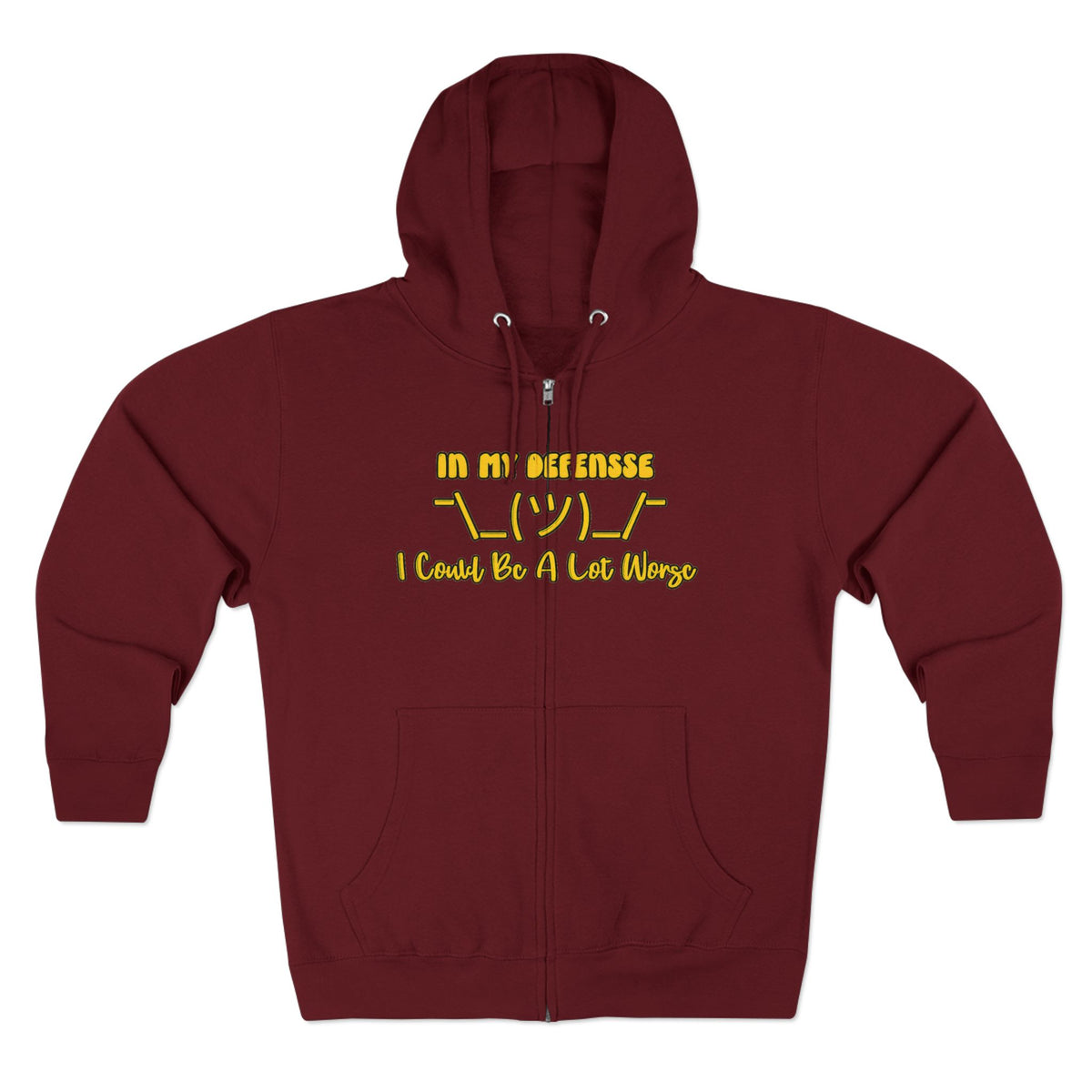 In My Defense... Zip Hoodie