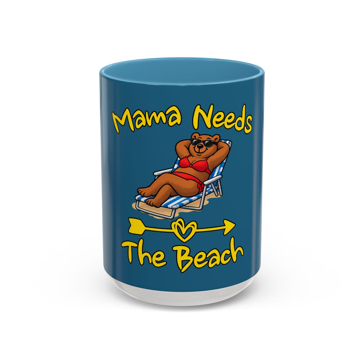 Mama Needs The Beach 15oz Coffee Mug