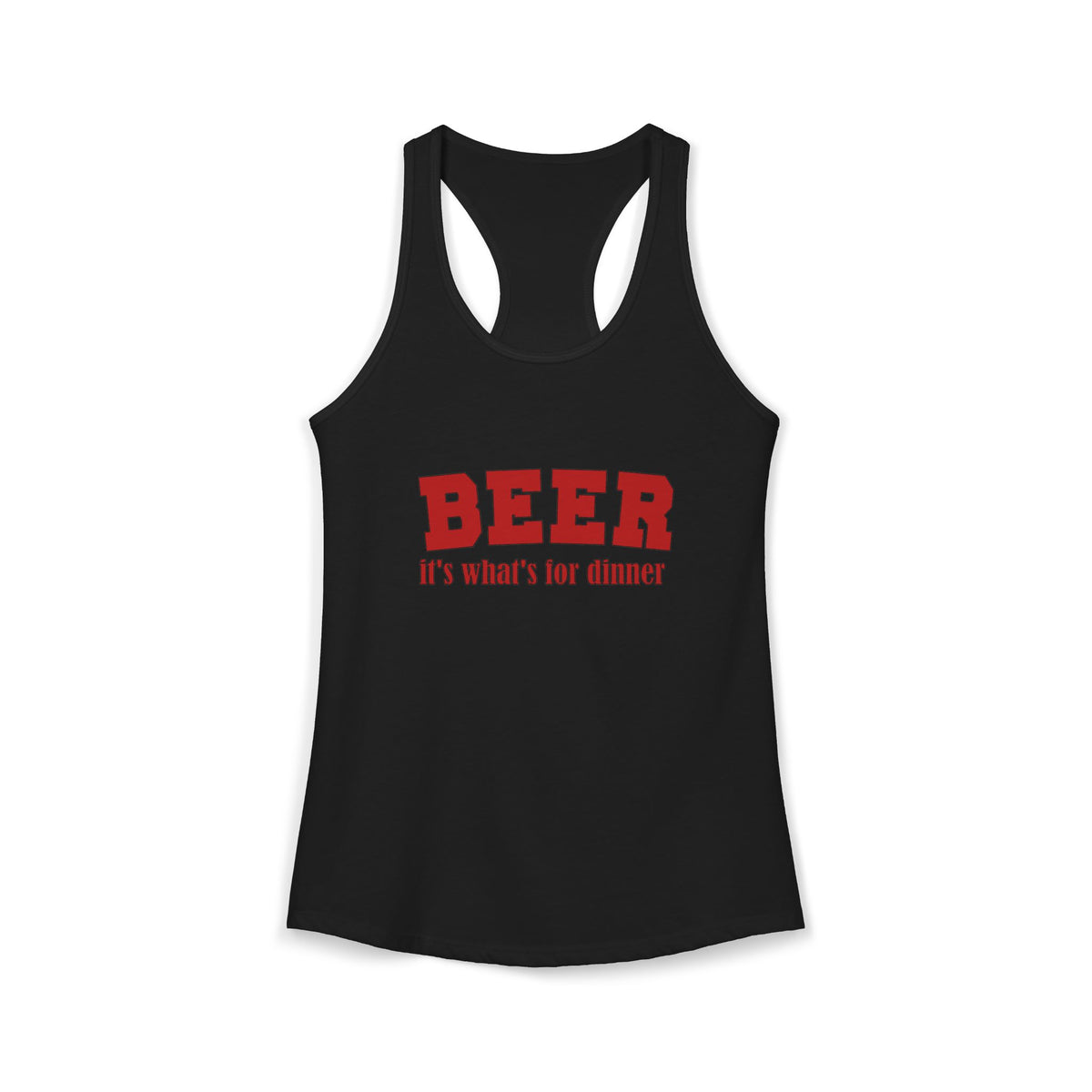 Beer For Dinner Women's Racerback Tank