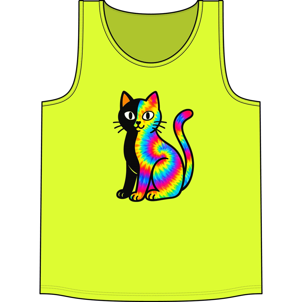 The Black Cat Changing Colors Concert Tank