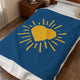 Let Your Love Shine Velveteen Plush Blanket