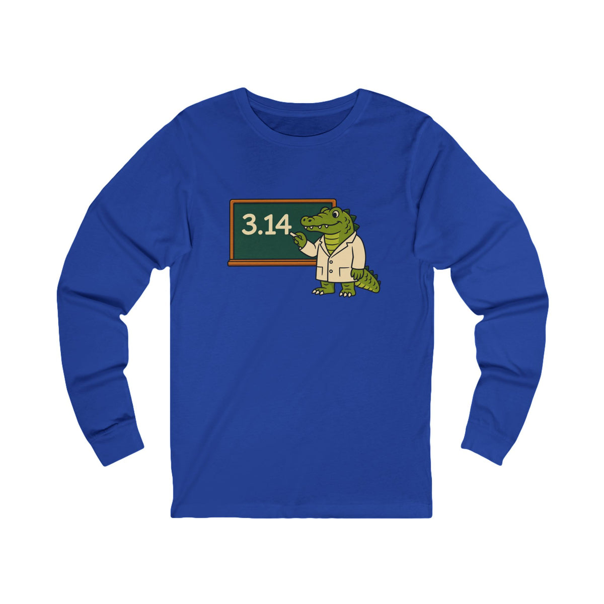 Alligator Pi Unisex Long Sleeve T Shirt