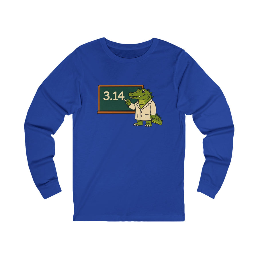 Alligator Pi Unisex Long Sleeve T Shirt