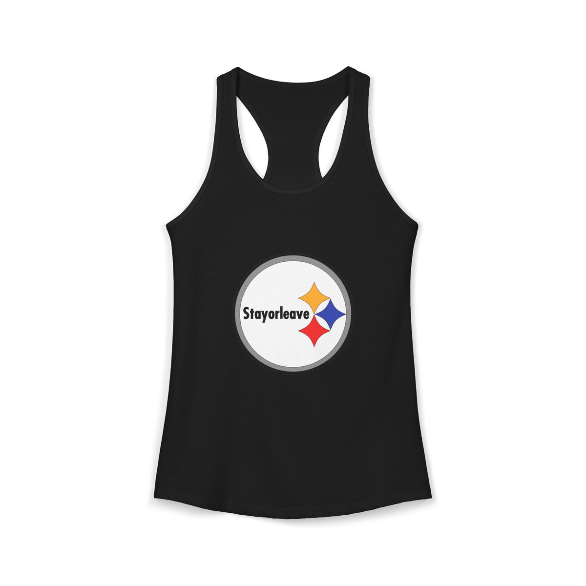 Pittsburgh StayorLeave Women's Racerback Tank
