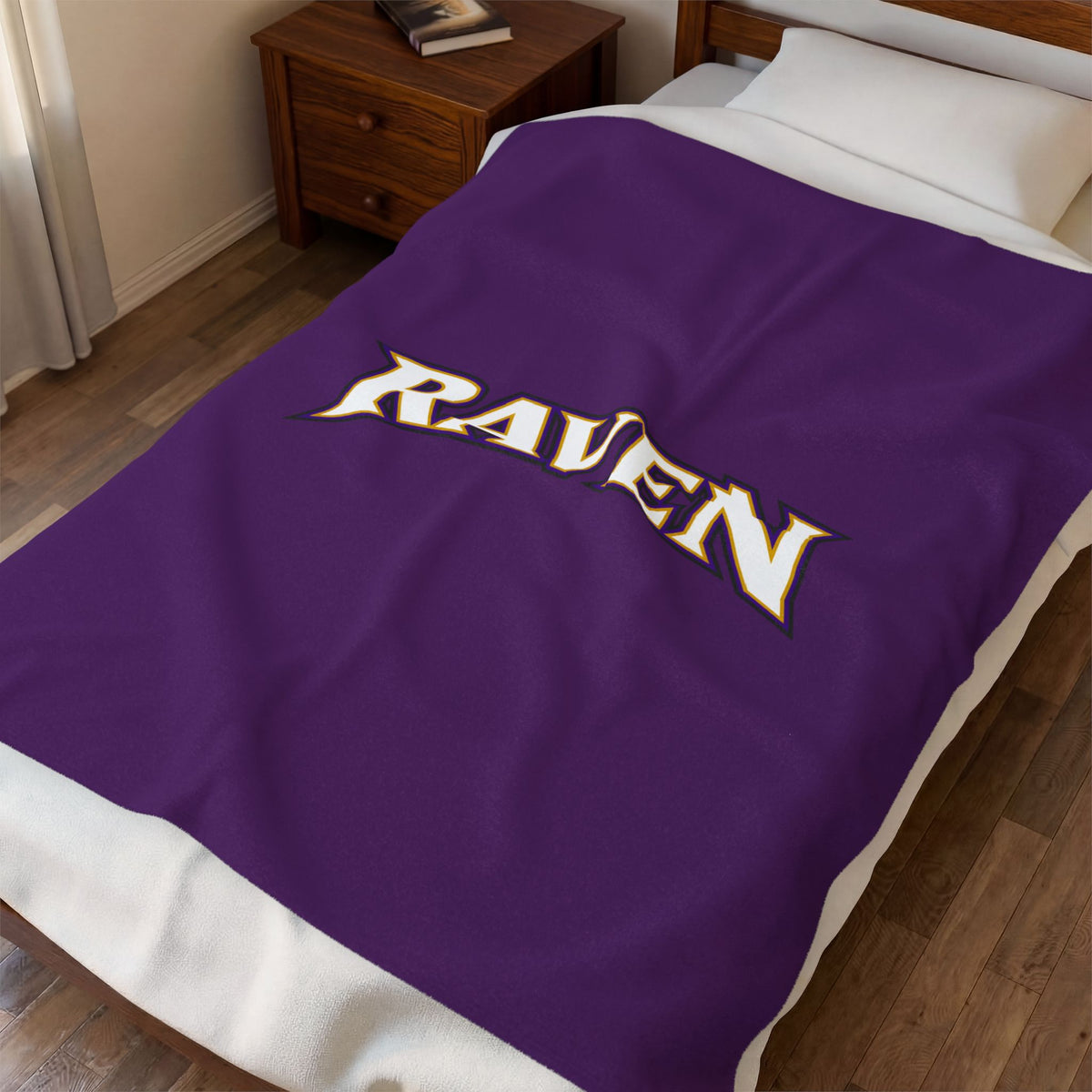 Baltimore Raven Velveteen Plush Blanket