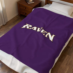 Baltimore Raven Velveteen Plush Blanket