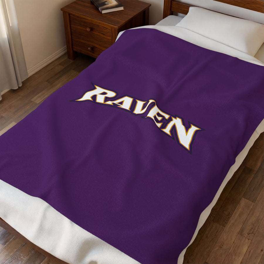 Baltimore Raven Velveteen Plush Blanket