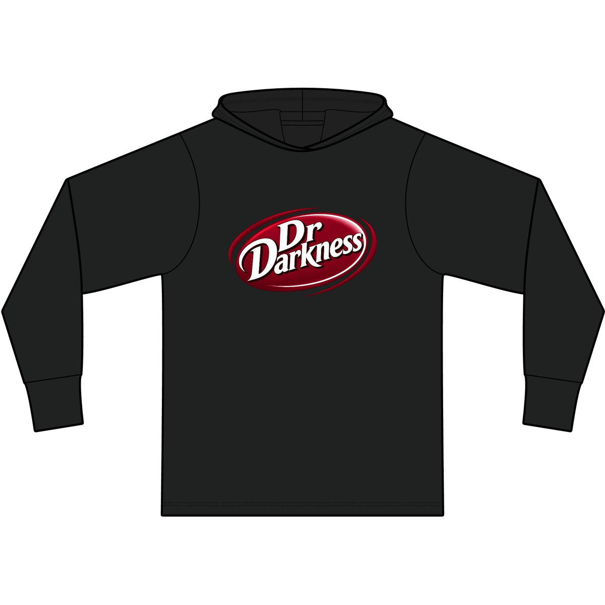 Dr. Darkness Long Sleeve Hooded T-Shirt