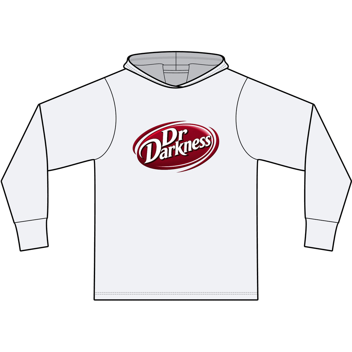 Dr. Darkness Long Sleeve Hooded T-Shirt