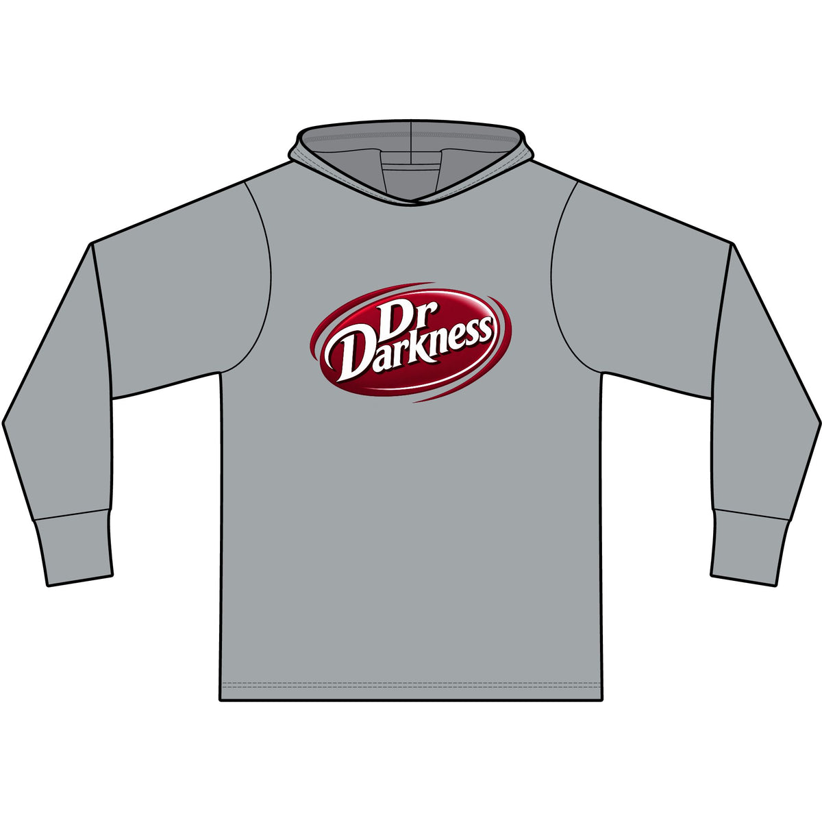 Dr. Darkness Long Sleeve Hooded T-Shirt