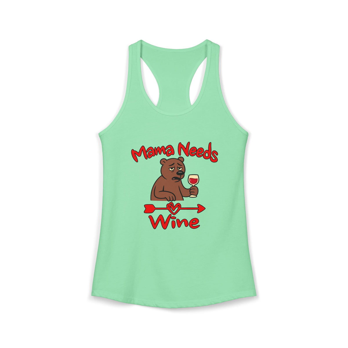 Mama Needs Wine Women's Racerback Tank