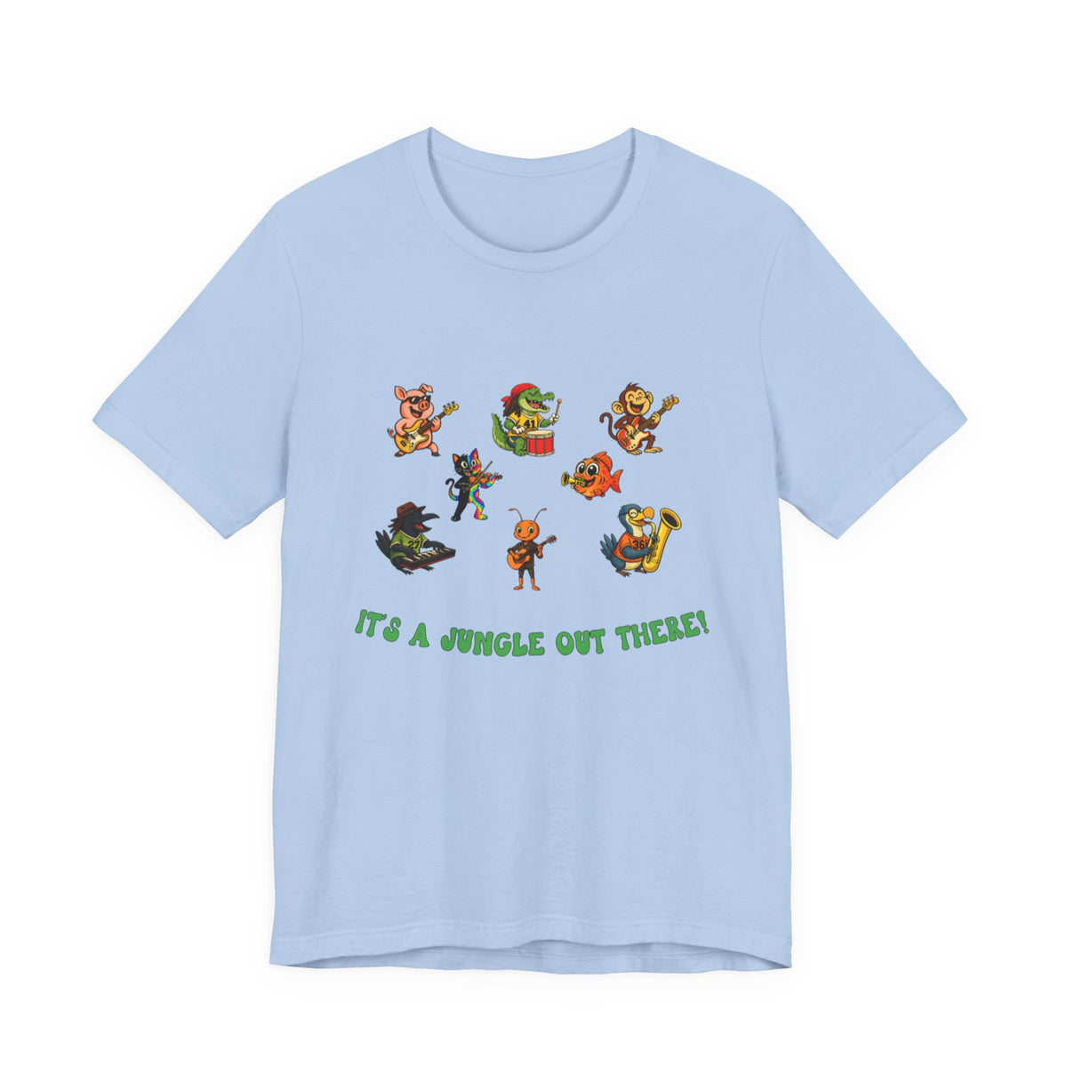 Jungle Band Unisex Short Sleeve T Shirt